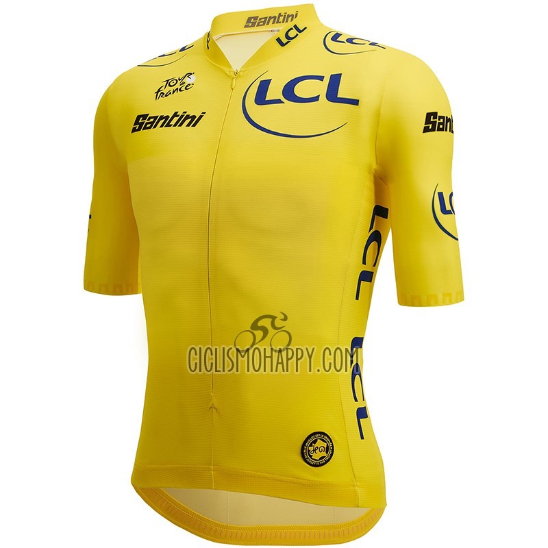 Tour de France Cycling Jersey Bib Short 2023 Men Short Sleeve Yellow